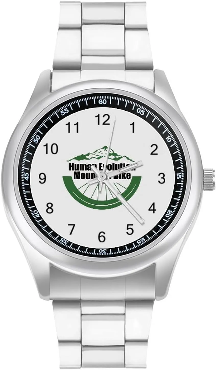 Metal Band Watch Fashion Three-Hand Watch Gift for Boyfriend Father Human combine symphony calculable negotiate thousandth concrete Evolution Mountain Bike2 Wrist Watches for Men 