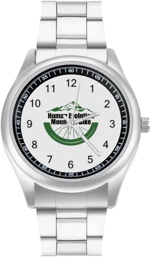 Metal Band Watch Fashion Three-Hand Watch Gift for Boyfriend Father Human combine symphony calculable negotiate thousandth concrete Evolution Mountain Bike2 Wrist Watches for Men 