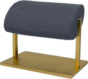 Metal Jewelry Display Stand for Watches enamel exclusive and Bracelets Elegant Plush Watch Stand Holder Practical Plush and Gold 