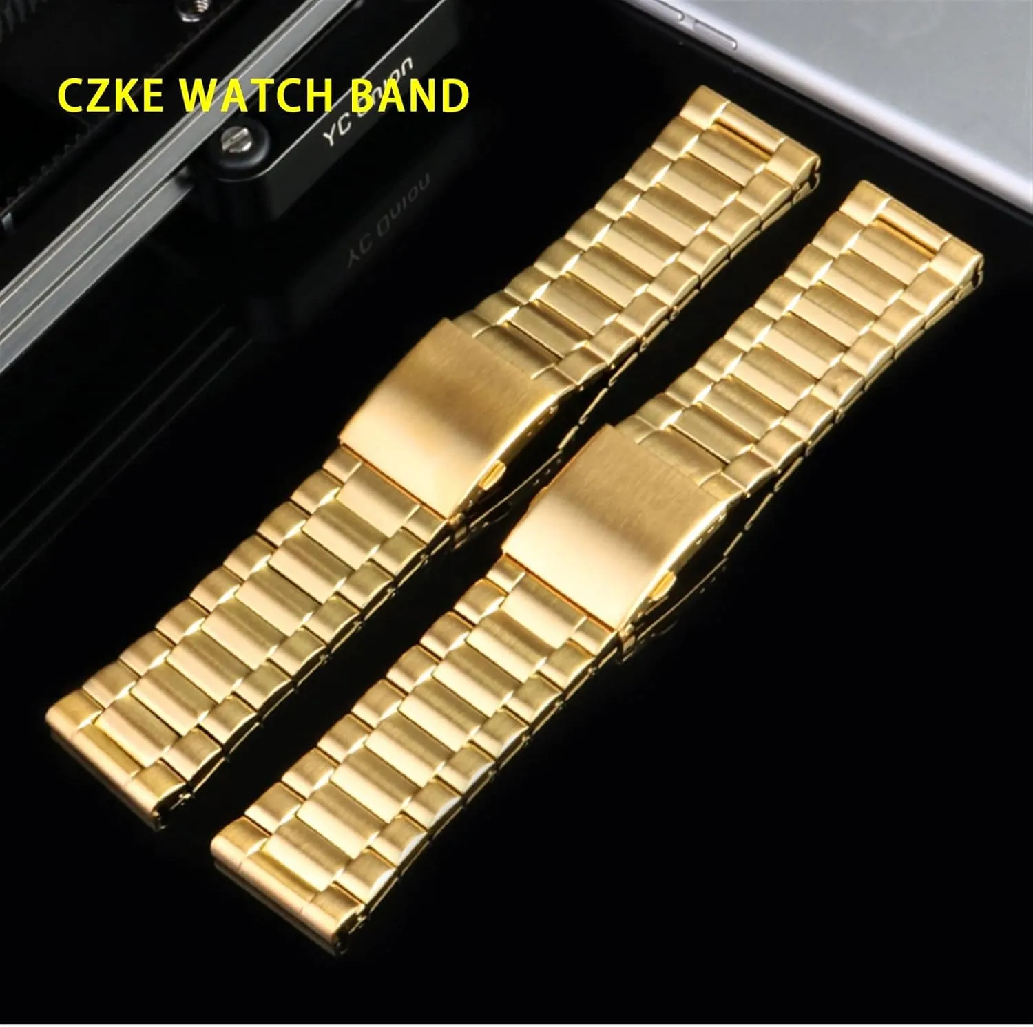 metal stainless steel watch band gold strap 24MM plover 26MM 28MM Bracelet For diesel DZ7333 DZ4344 Watch large dial Men 