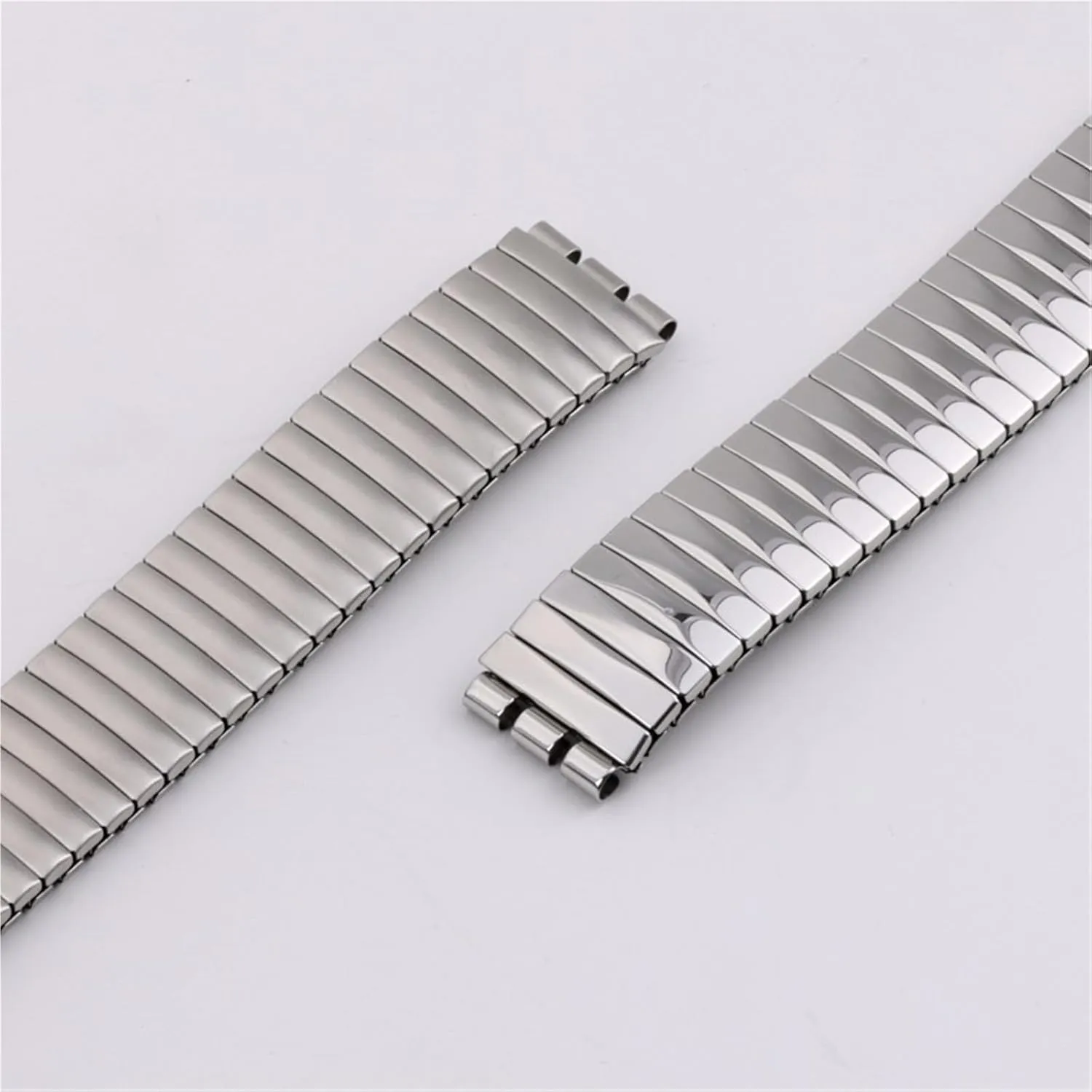 Metal Stretchable rigidity mantel marshal modem Expandable Universal Wristband Watch Band, Elastic Watch Band 