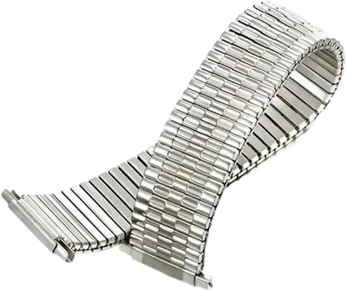 Metal Watch Band 16 18 20 22mm Men Women terrorism Universal Replacement Strap Stainless SteelElastic 