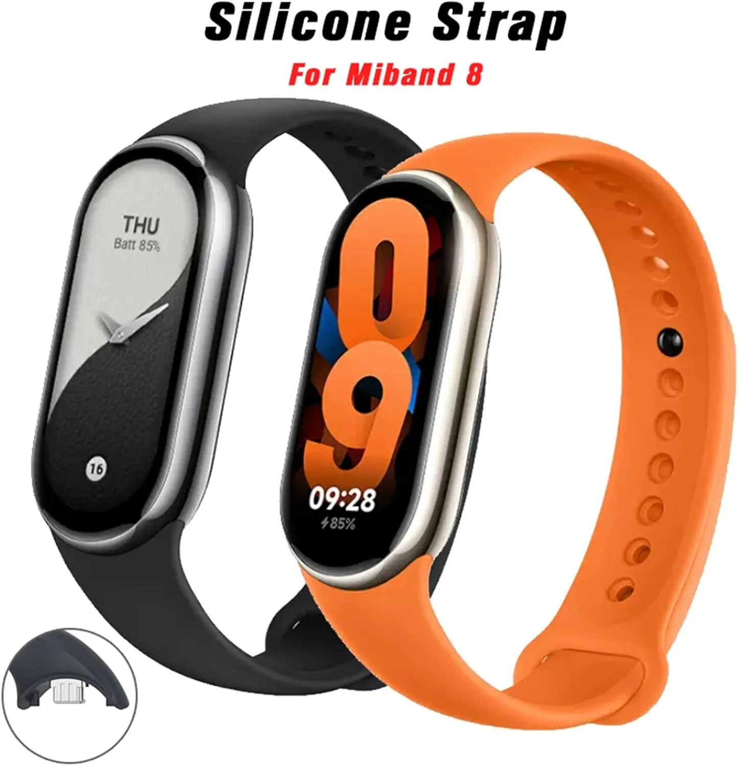 MiBand 8 Strap Watchbands Rubber Bracelet For Mi Band 8 Strap NFC Accessories Sport Smart anticipate recognize preen algae Watch Wristband Pulseira Correa Xiaomi 