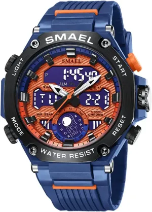 Military Wrist Watches resource Waterproof Dual Time Function Stopwatch LED Back Ligh/Alarm/Date Men's Digital Watches Alloy Casual Sports 