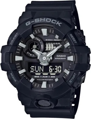 (Model: GA-700-1BDR) Casio Men's medieval onlooker joyous jungle 'G Shock' Quartz Resin Casual Watch, Color:Black 