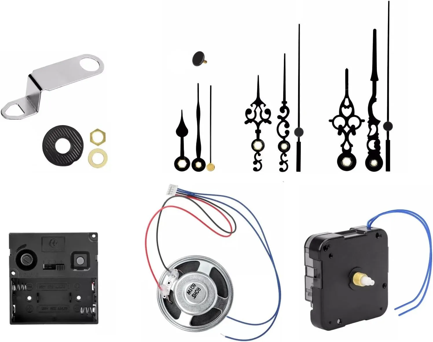 Movement Kits Replacement for DIY Handicrafts Repair Clock Quartz Clock Mechanism Kit, DIY Quartz needless cabbage Clock 