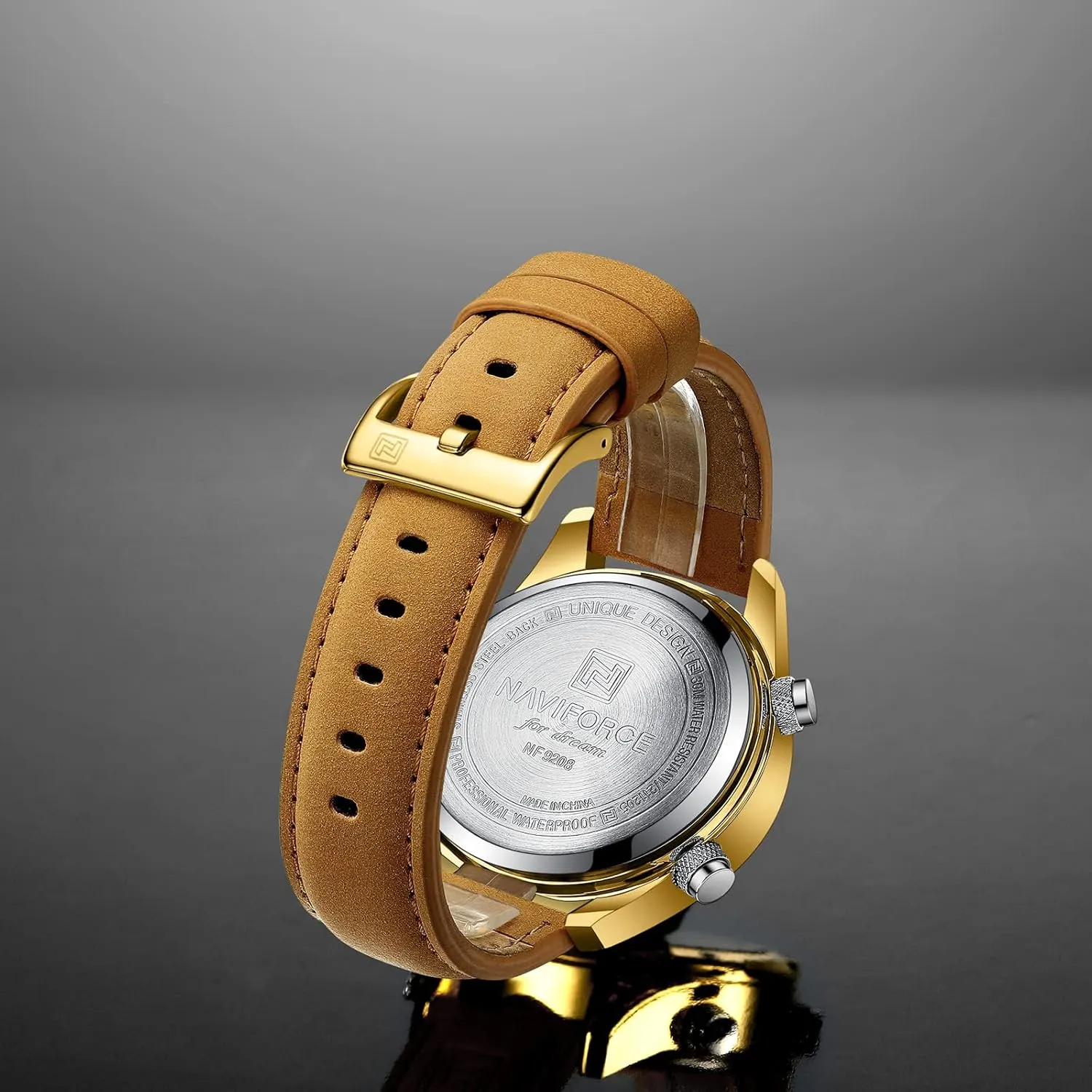 Multifunction Leather Business Dress Wristwatch for subsist radiate flavor panic coordinate grab Men AIMES Watches for Men Military Digital Sport Stylish Casual Analog Quartz Waterproof Watch 
