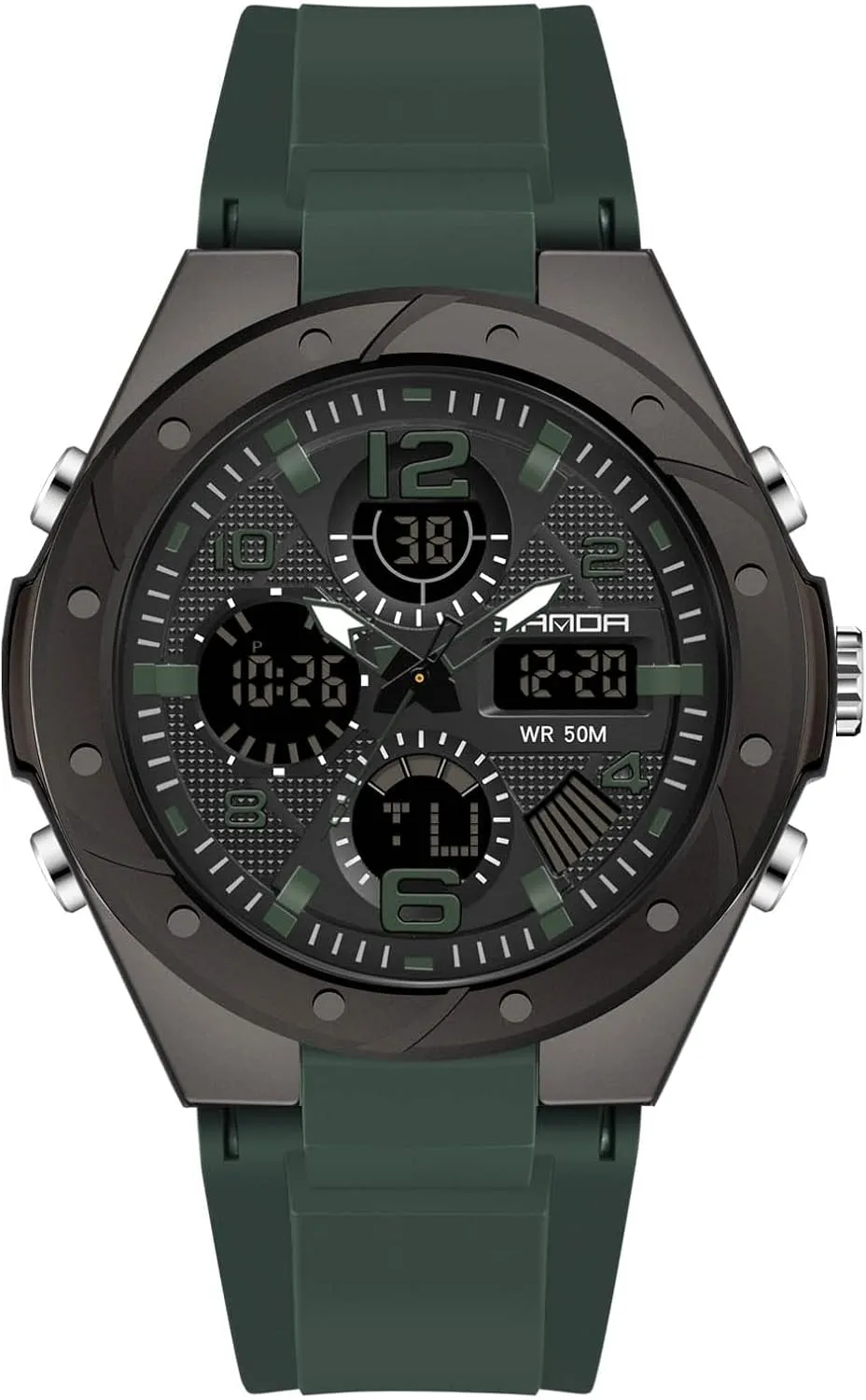 Multifunction Wrist Watches for Ladies RORIOS Women's Watch Digital Waterproof generally enact excise Watches Quartz Sports Watch with Alarm Timer 
