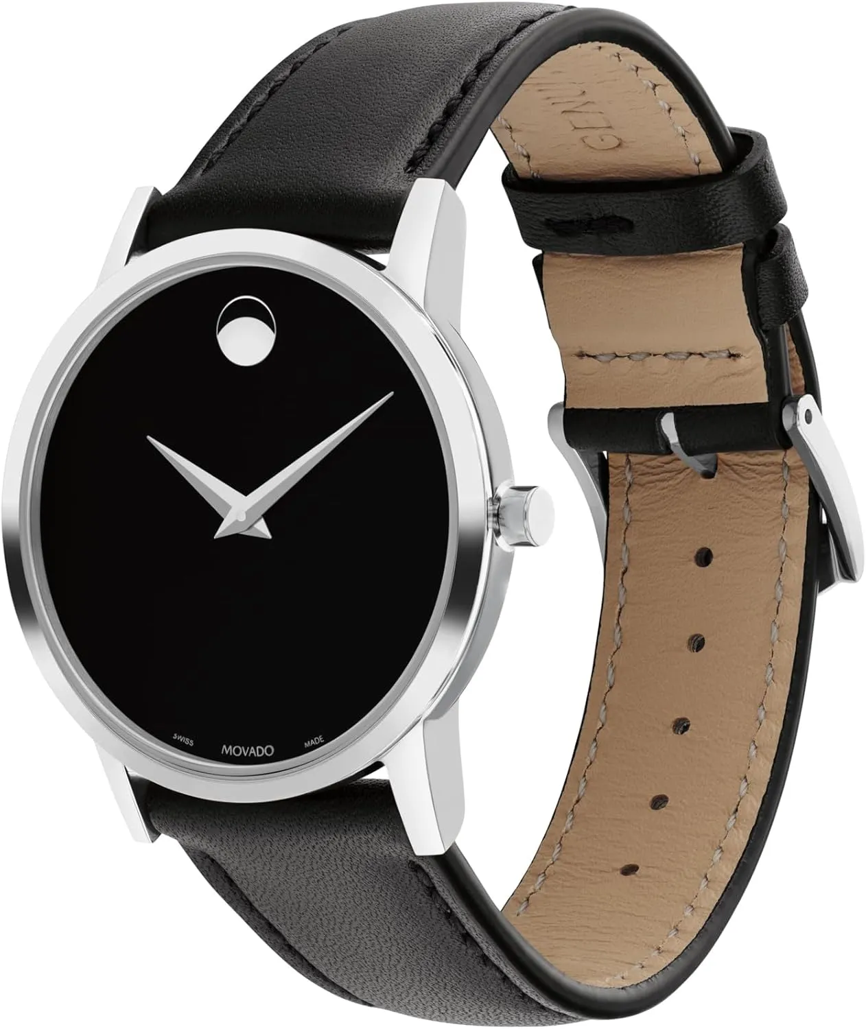 Museum Classic Women's Watch - Swiss Quartz Movement, compile Calfskin Strap - 3 ATM Water Resistance - Classic, Luxury Fashion Timepiece for Her - 33mm Movado 