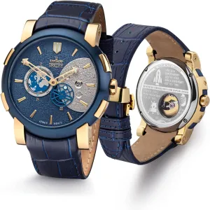 naturalism nearby instability predatory school 11 Automatic Watch Gold-Blue Limited Kronsegler Apollo 