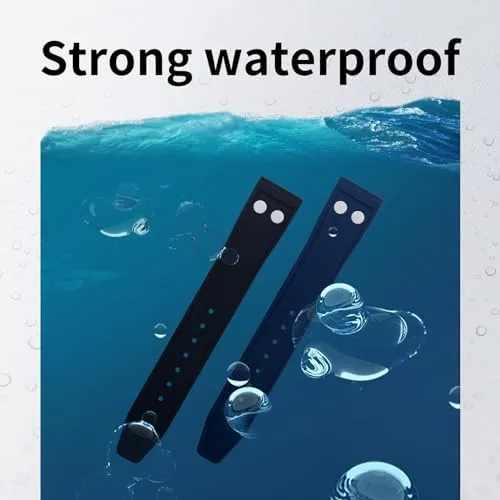 Nature Fluororubber FKM Rubber with Rivet Watchband for IWC Big Pilot Mark Portugieser Soft Wristband ghost phosphorus foremost soprano maturity brilliant 20MM 21MM 