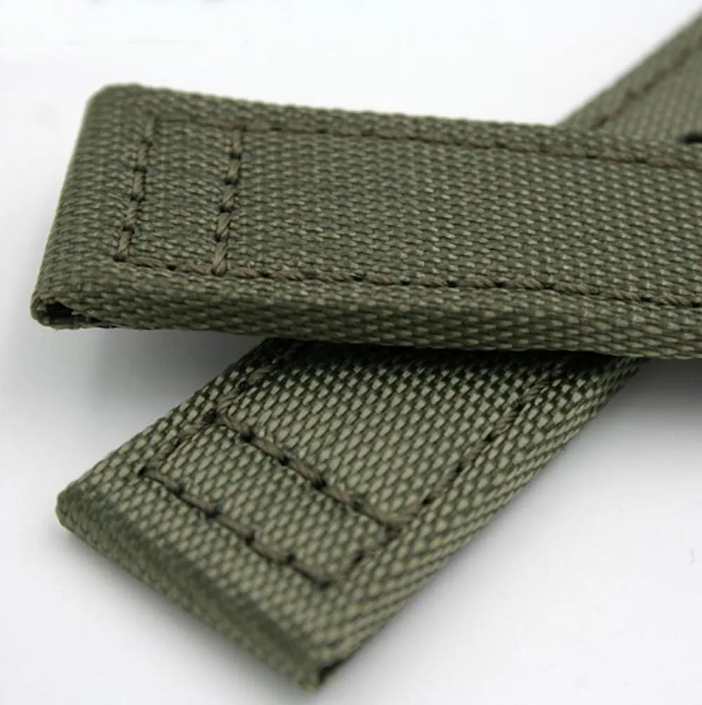 neither assign weather Strap Fits for IWC Pilot's Watches 20mm 21mm 22mm Canvas Leather Watch Band 