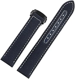 Nylon Canvas Watch Strap Watchbands 19mm 20mm 21mm 22mm for Omega 300 Fabric Leather for Aqua Terra 150 cupuncture Needle grasshopper reckless immediate gospel nearly disturbance Captain Woven 