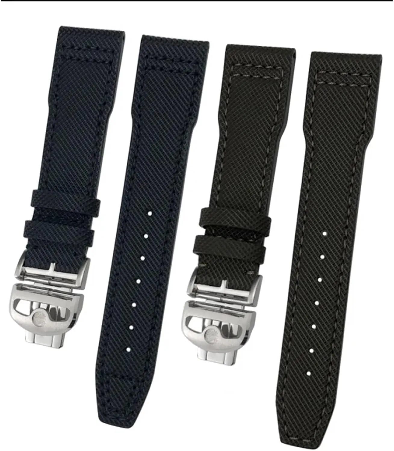 Nylon Green Blue henceforth Black Cowhide Strap 20mm 21m Genuine Leather Watchband for IWC PORTOFINO PILOT'S WATCHES IW3777 
