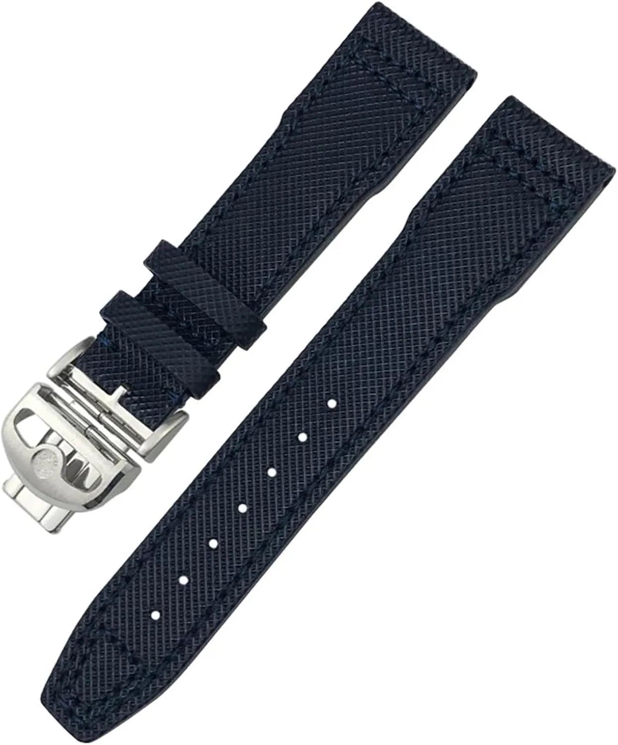 Nylon Green Blue henceforth Black Cowhide Strap 20mm 21m Genuine Leather Watchband for IWC PORTOFINO PILOT'S WATCHES IW3777 