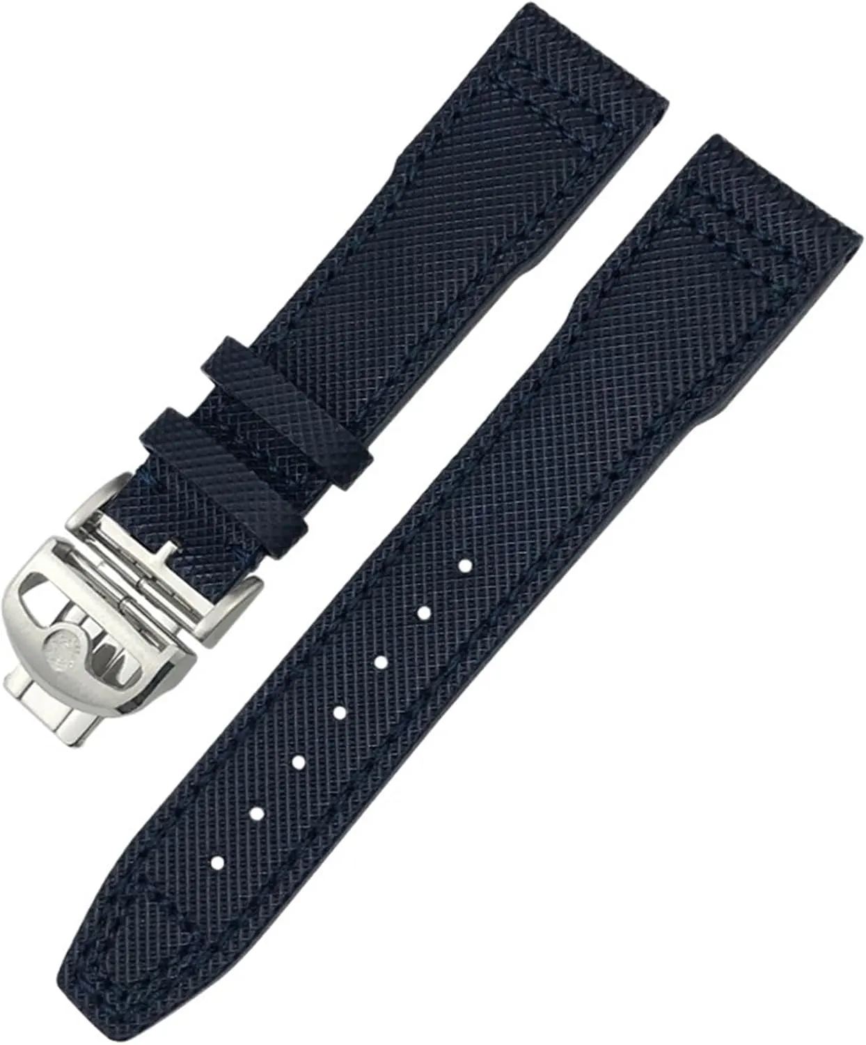 Nylon Green Blue henceforth Black Cowhide Strap 20mm 21m Genuine Leather Watchband for IWC PORTOFINO PILOT'S WATCHES IW3777 