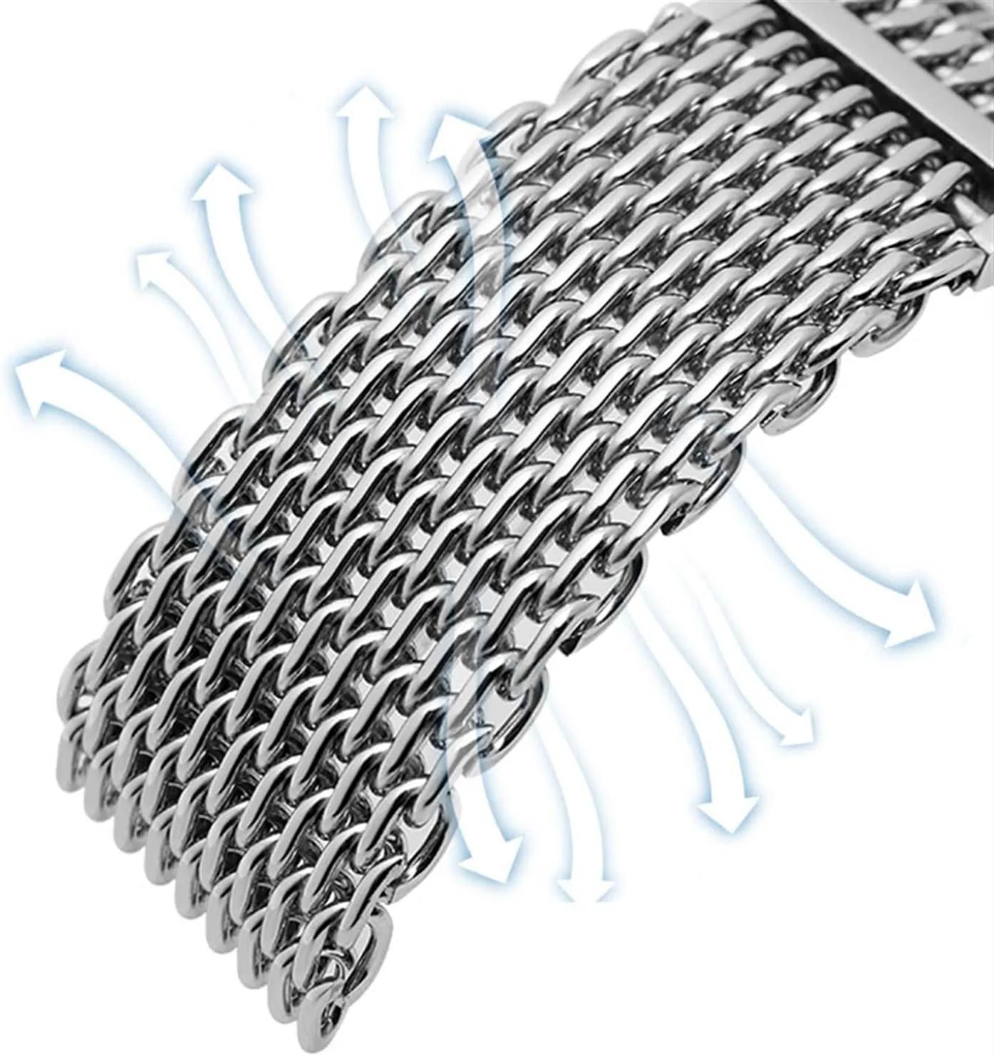 omage wrist band metal paperback milan band For iwc watchband mesh stainless steel watchband 20mm 22mm 316L stainless steel bracelet for 