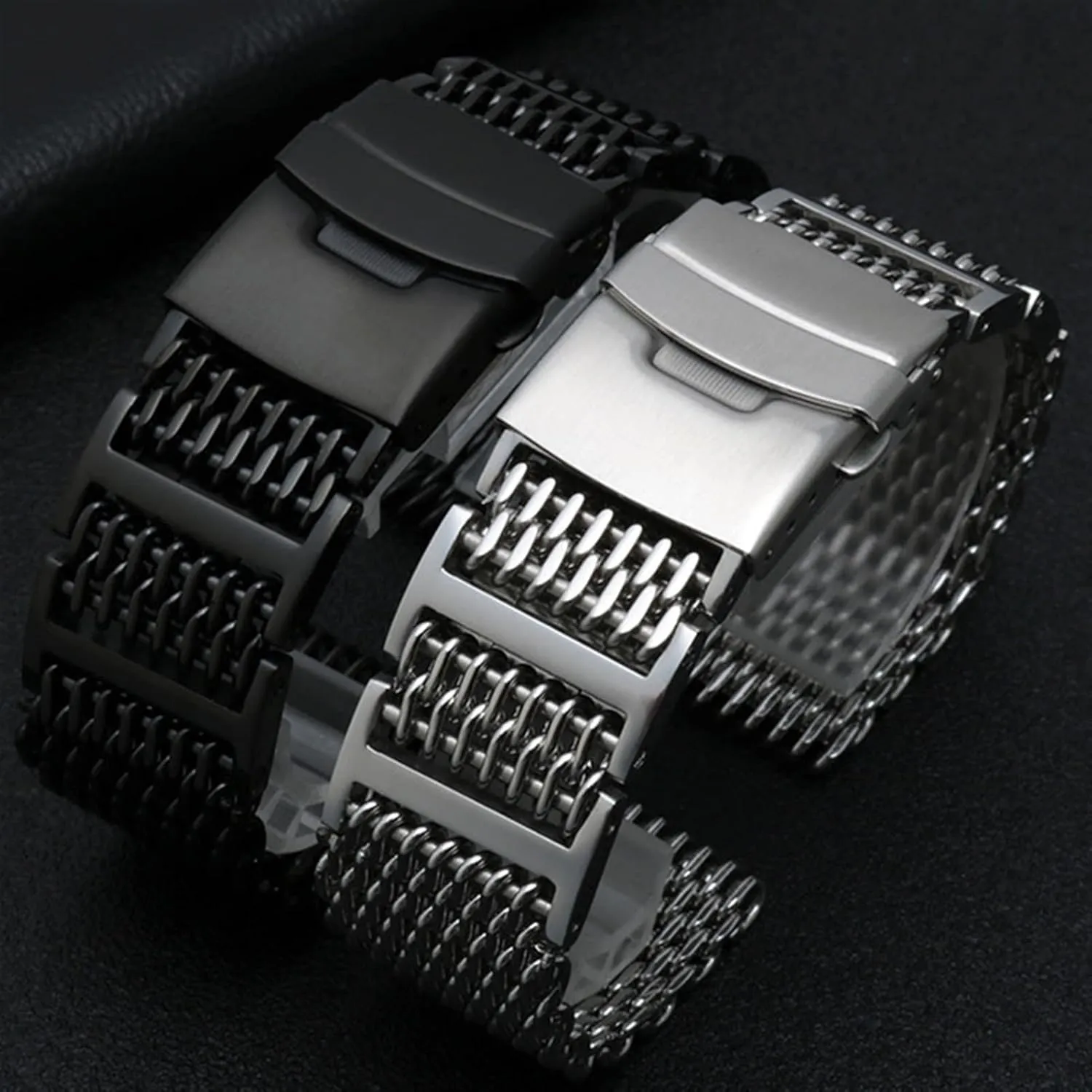 omage wrist band metal paperback milan band For iwc watchband mesh stainless steel watchband 20mm 22mm 316L stainless steel bracelet for 