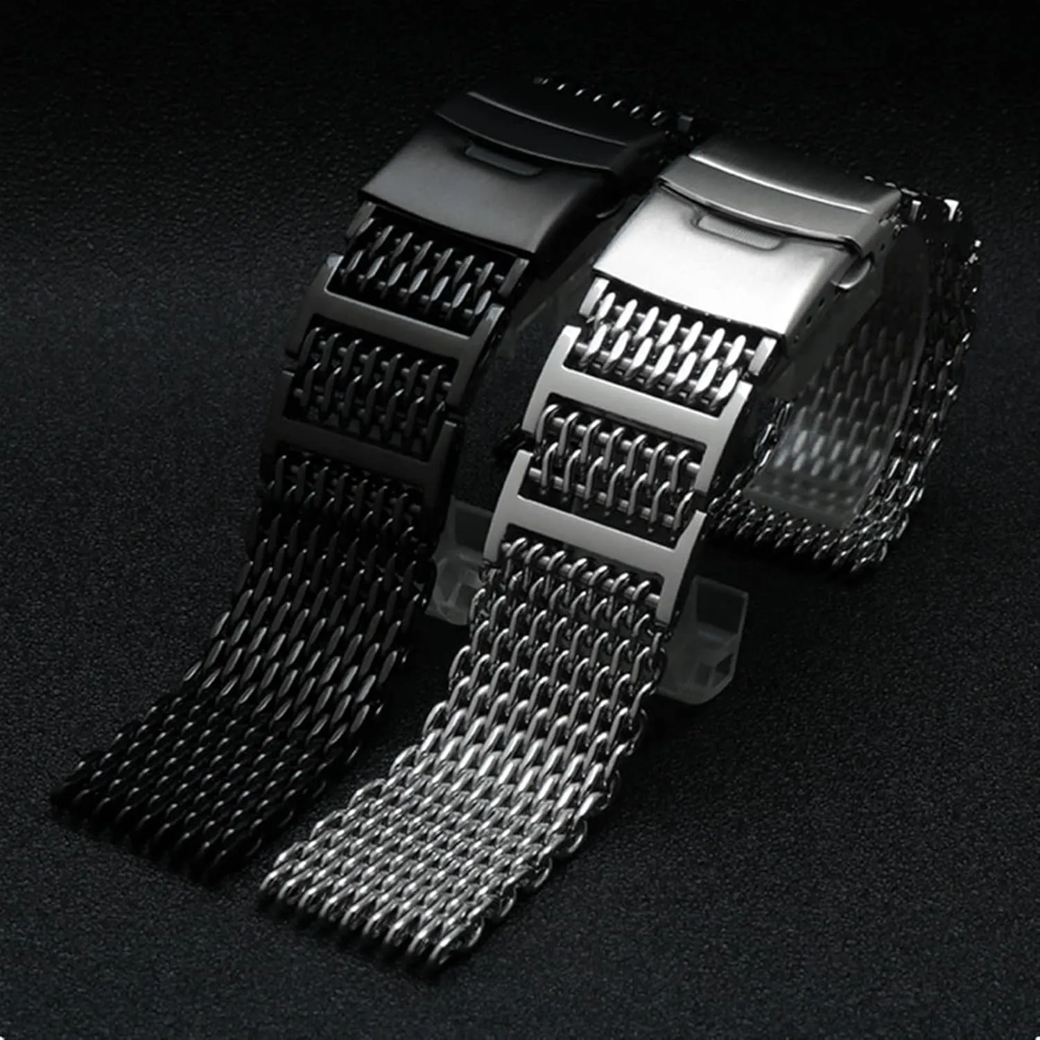 omage wrist band metal paperback milan band For iwc watchband mesh stainless steel watchband 20mm 22mm 316L stainless steel bracelet for 