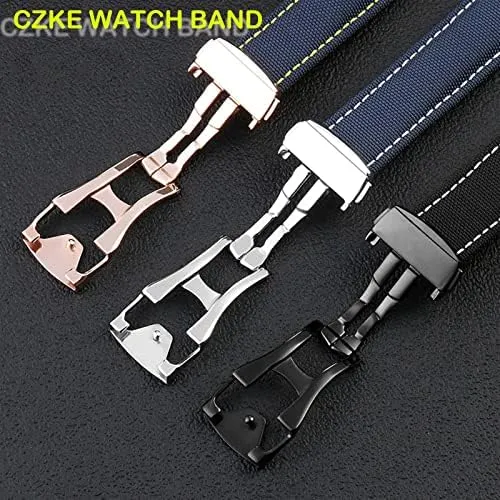 Omega 300 Fabric Leather kink for Aqua Terra 150 cupuncture Needle Captain Woven Nylon Canvas Watch Strap Watchbands 19mm 20mm 21mm 22mm for 