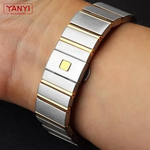 Omega Watch Strap Solid Metal Watch Band Steel Bracelet relief folk 15mm 17mm 18mm 23mm 25mm Stainless Steel Watchband For 