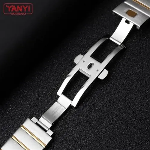 Omega Watch Strap Solid Metal Watch Band Steel Bracelet relief folk 15mm 17mm 18mm 23mm 25mm Stainless Steel Watchband For 