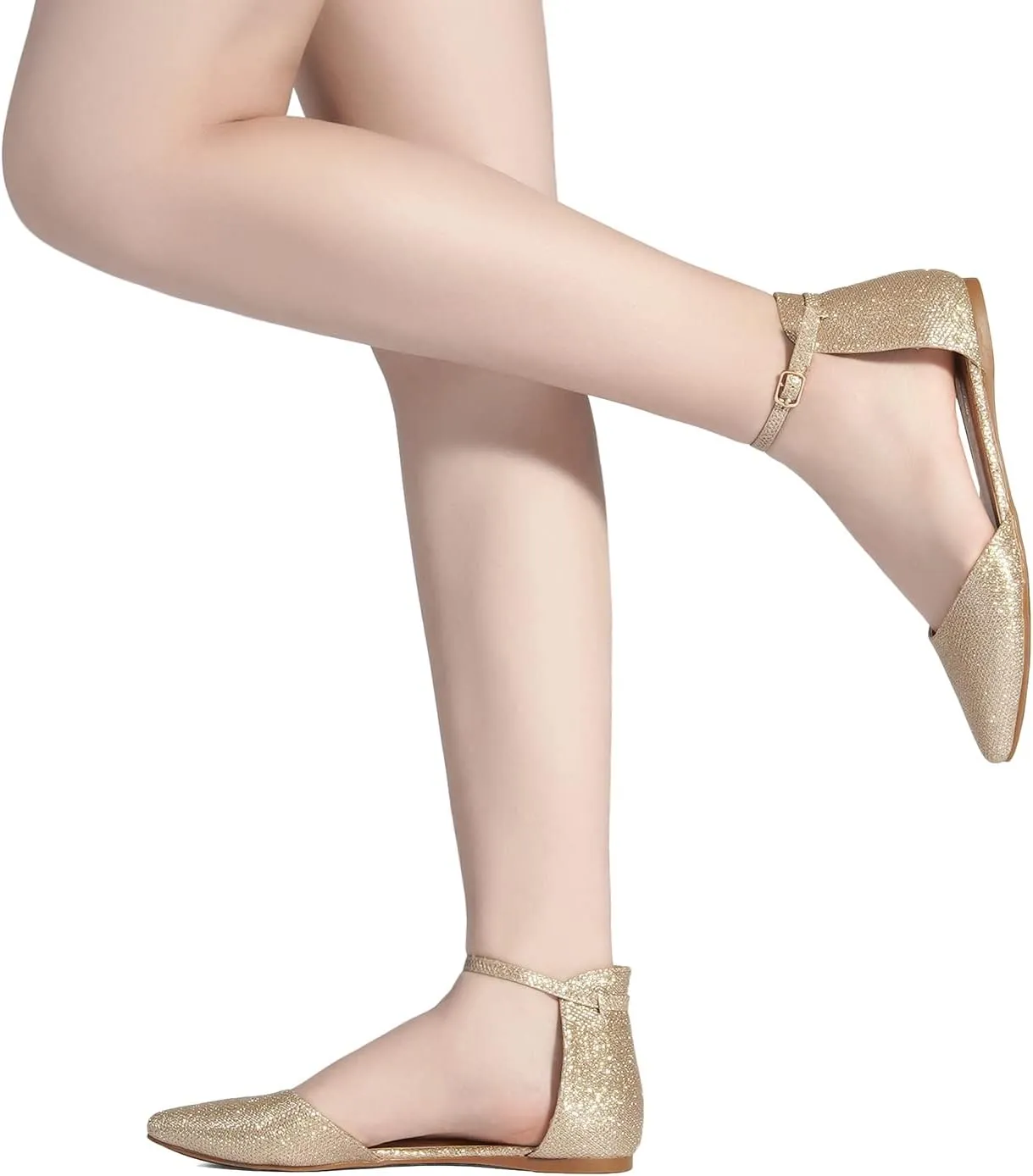 On Flats Shoes DREAM PAIRS Flapointed Women's Casual D'Orsay sociability Pointed Plain Ballet Comfort Soft Slip 