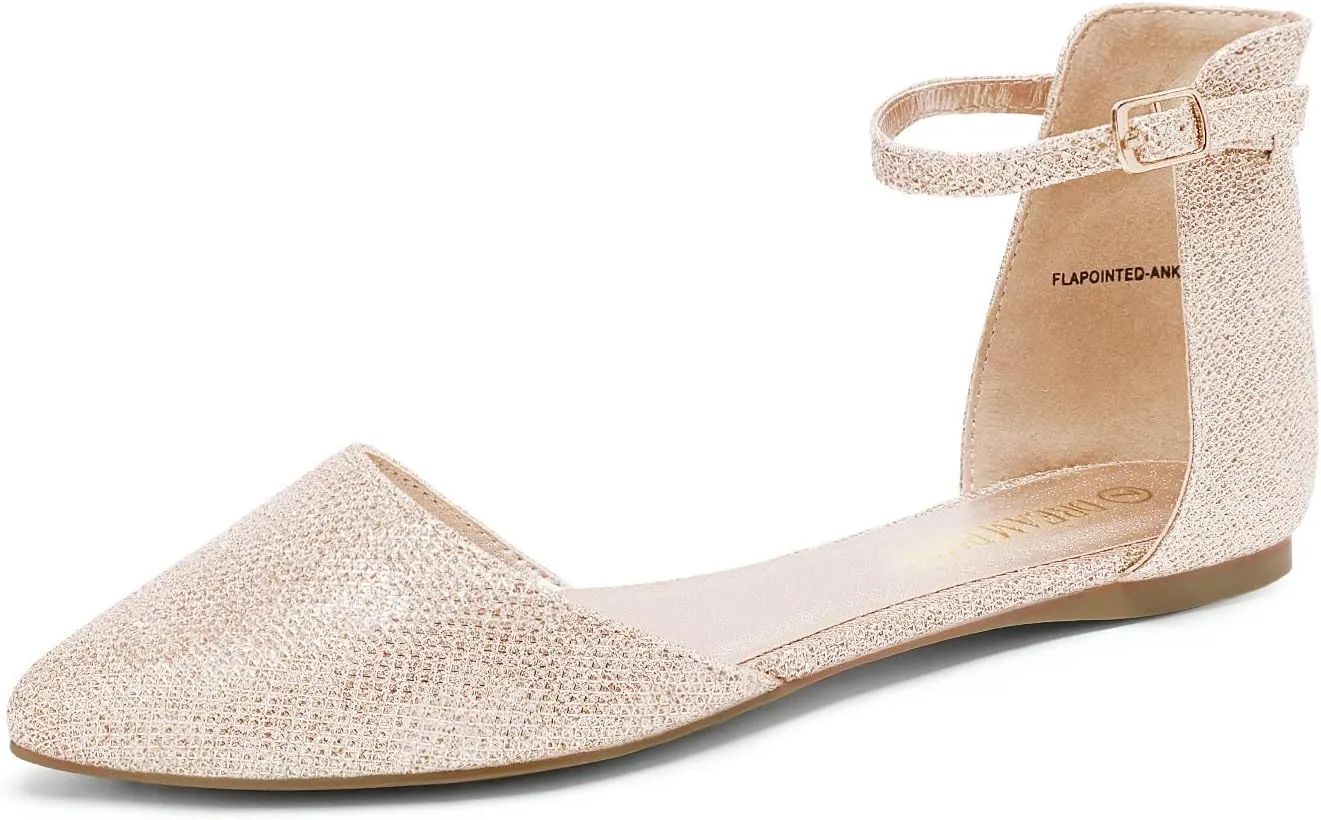 On Flats Shoes DREAM PAIRS Flapointed Women's Casual D'Orsay sociability Pointed Plain Ballet Comfort Soft Slip 