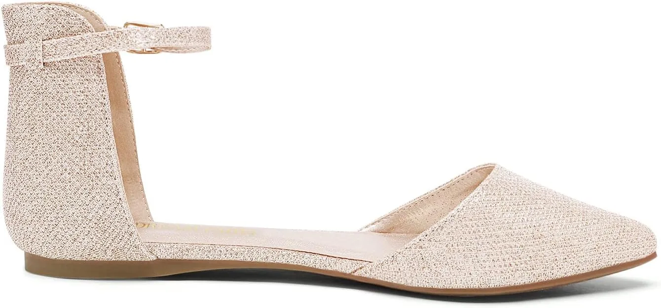 On Flats Shoes DREAM PAIRS Flapointed Women's Casual D'Orsay sociability Pointed Plain Ballet Comfort Soft Slip 