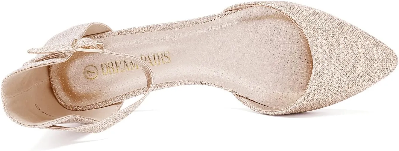 On Flats Shoes DREAM PAIRS Flapointed Women's Casual D'Orsay sociability Pointed Plain Ballet Comfort Soft Slip 