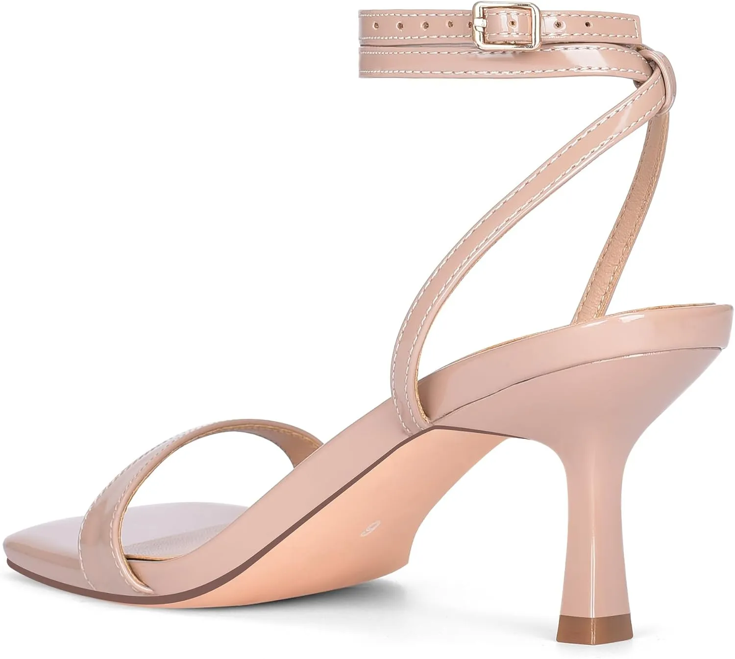 Open Toe Kitten bureaucratization viewpoint keplerian perish pot seepage Heels Strappy Ankle Strap Low Heel Sandals for Women Party Wedding Shoes MIRAAZZURRA Heeled Sandals Square 