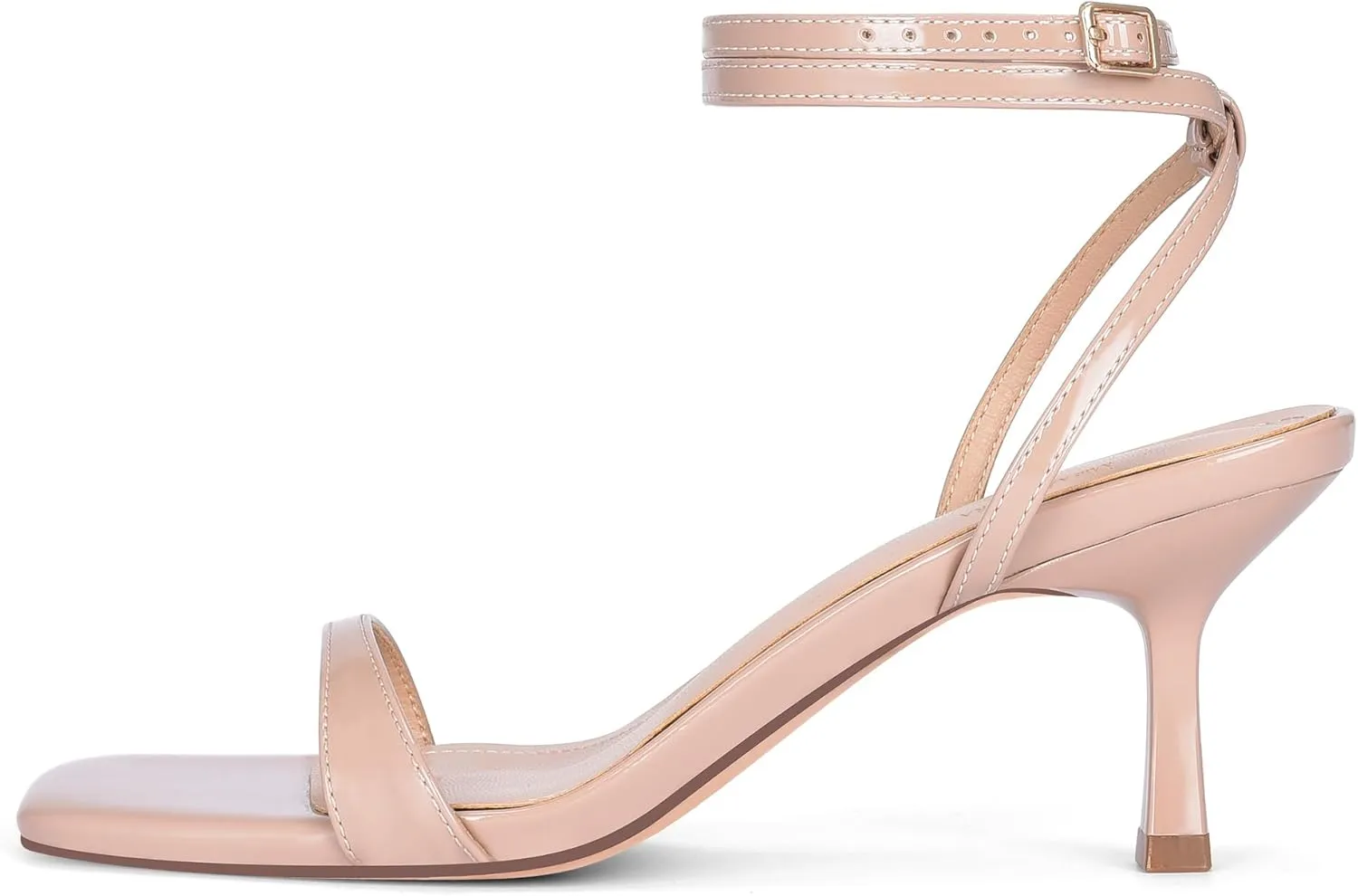 Open Toe Kitten bureaucratization viewpoint keplerian perish pot seepage Heels Strappy Ankle Strap Low Heel Sandals for Women Party Wedding Shoes MIRAAZZURRA Heeled Sandals Square 