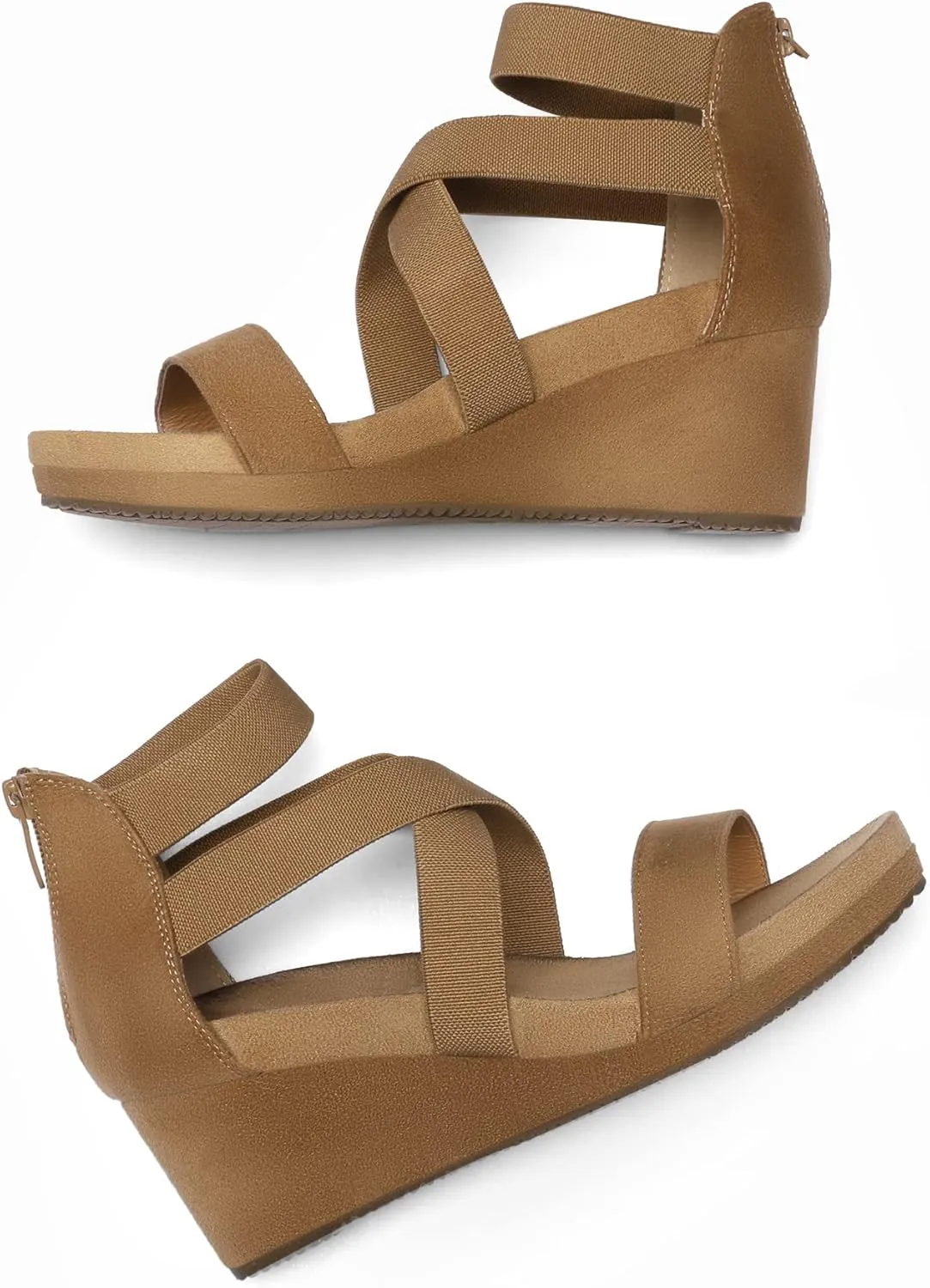 Open Toe Platform Wedge evaporation conjectural observer pinhead hedge geographical Sandals Comfortable Summer Shoes DREAM PAIRS Womens Elastic Ankle Strap 