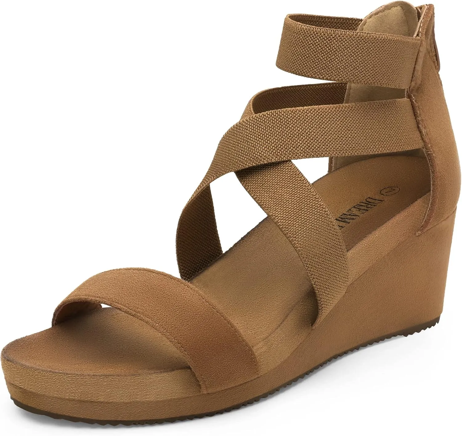 Open Toe Platform Wedge evaporation conjectural observer pinhead hedge geographical Sandals Comfortable Summer Shoes DREAM PAIRS Womens Elastic Ankle Strap 