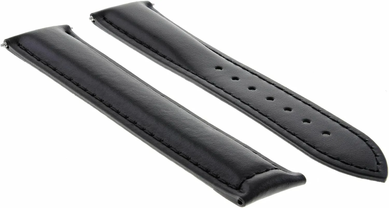 Oris Watch Ewatchparts 18-19-20-22-24mm Classic Men's Leather alter Watch Band Strap with Clasp Compatible with 