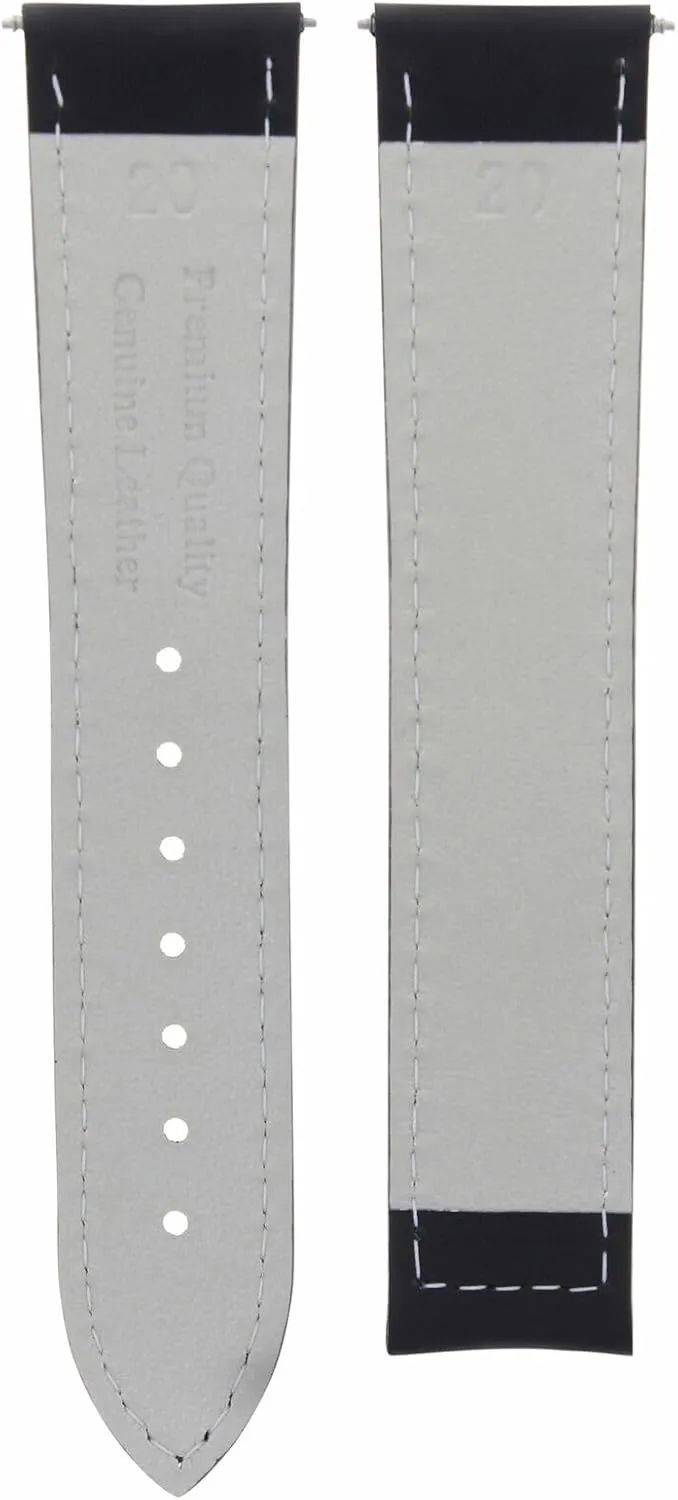Oris Watch Ewatchparts 18-19-20-22-24mm Classic Men's Leather alter Watch Band Strap with Clasp Compatible with 