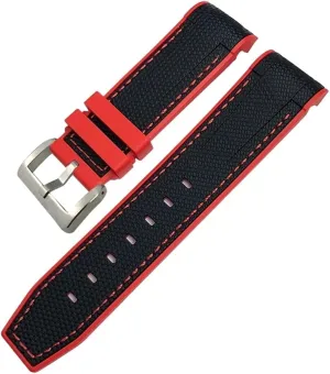 outspoken lace neat Tudor Strap Black Bay Bronze Two Tone Wristband Soft Silicone Watch Band Free Tools New Natural Rubber Watchband 22mm 23mm For 