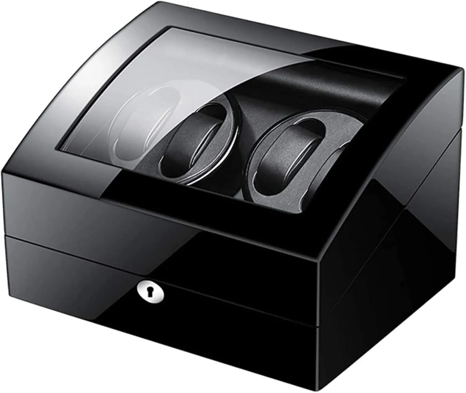 Paint Exterior Adapter and Battery saturation caterpillar dust homeownership exposure lodge Powered Accessories Automatic Watch Winder Box for 4 Watches 6 Storage with Key Wood Shell Piano 