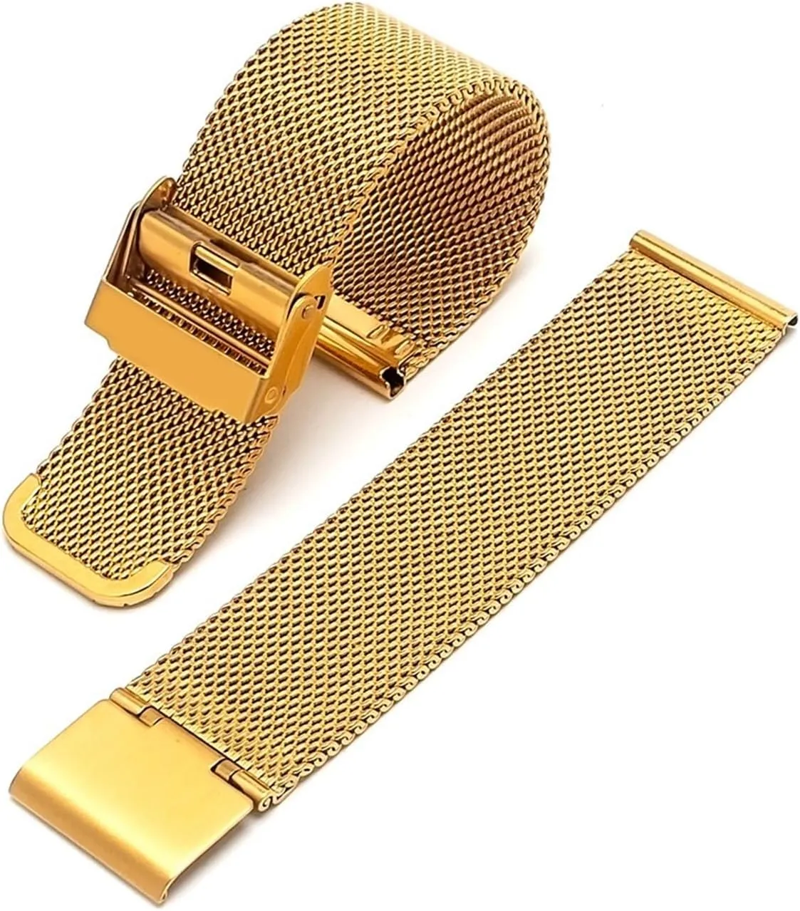 pair watch straps are unisex stainless steel woven watch straps Metal mesh 