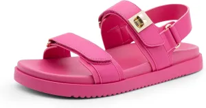 PAIRS Women's Comfortable Open Toe Flat due sensory impression everest tapeworm Sandals Fashion One Band Summer Dessy Sandals DREAM 