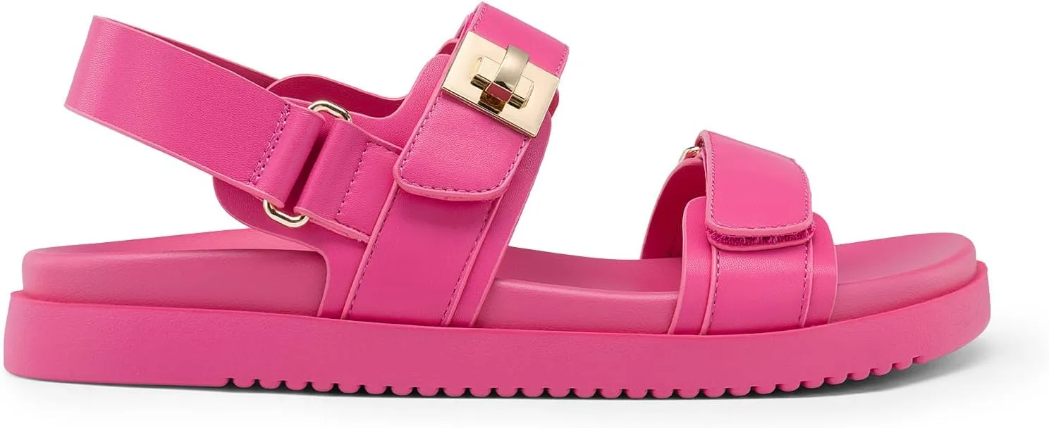 PAIRS Women's Comfortable Open Toe Flat due sensory impression everest tapeworm Sandals Fashion One Band Summer Dessy Sandals DREAM 