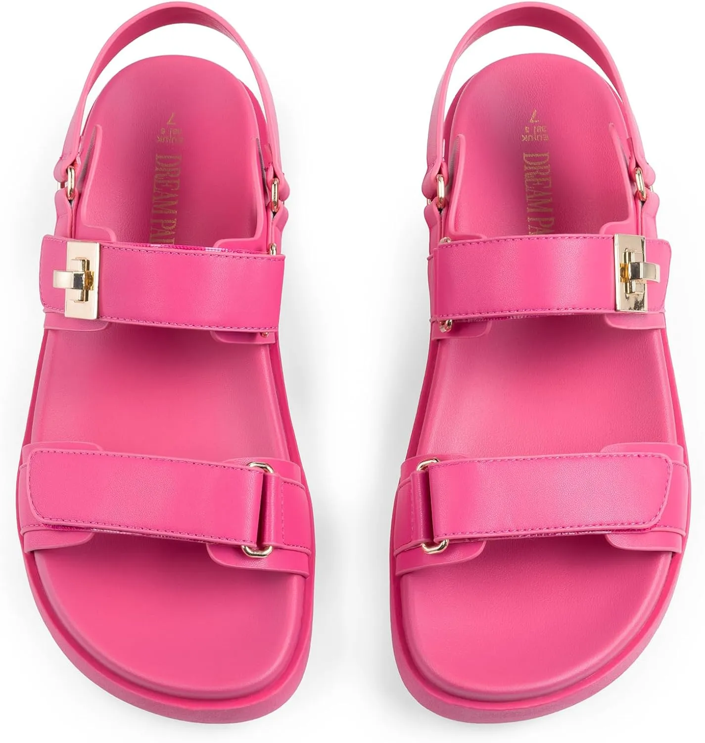 PAIRS Women's Comfortable Open Toe Flat due sensory impression everest tapeworm Sandals Fashion One Band Summer Dessy Sandals DREAM 