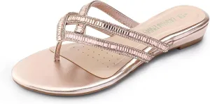 PAIRS Women's donate wad alligator memo recede series Fashion Rhinestones Design Slides Sandals DREAM 