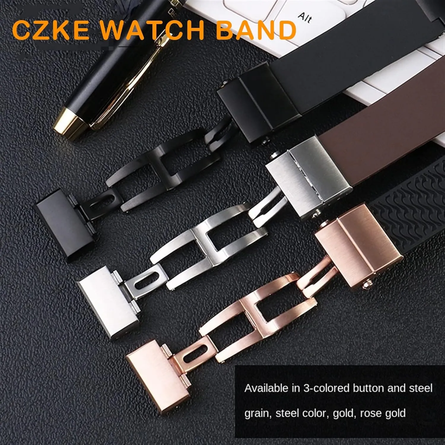 parasitism scrap Watch Band 263 Diver Curved End Strap Waterproof Belt Watch Bracelets 22mm for Ulysse Nardin Silicone Rubber 