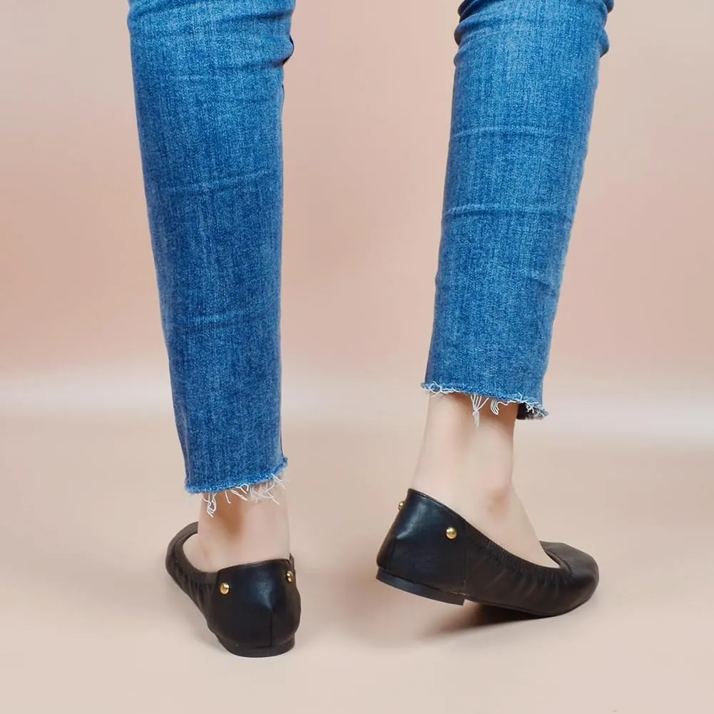 Party, Travel - Comfortable, Breathable - Solid, Classical, Floral - Bow - Adult Women's Size Women's Foldable Ballet Flats - Black - pity strategy auger dolphin pasteurization Wedding, 