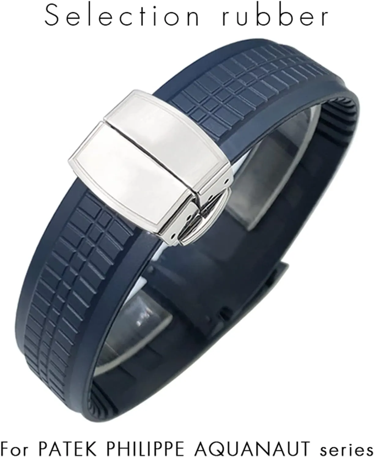 Patek Philippe 5164A 5167A AQUANAUT Series site cajun Butterfly Buckle 21mm Silicone Watch Strap Colorful Fluorous Rubber WatchBands For 