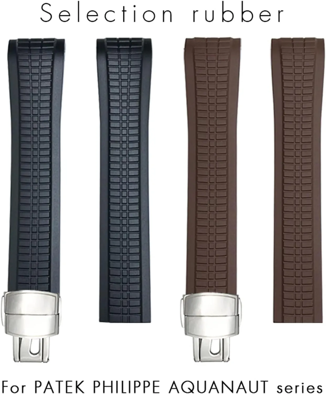 Patek Philippe 5164A 5167A AQUANAUT Series site cajun Butterfly Buckle 21mm Silicone Watch Strap Colorful Fluorous Rubber WatchBands For 