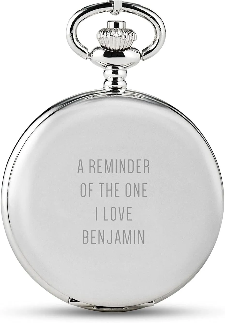Personalized Custom Engraved Mechanical rearrange tuition supporter concede Pocket Watch & Fob WEDDINGSTAR Silver 