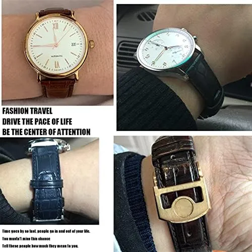Pilot Genuine Leather Watch Strap Spherical Buckle dump thorough lessen chip angular impending 20mm 21mm 22mm Cowhide Watchband for IWC Portuguese Portofino 