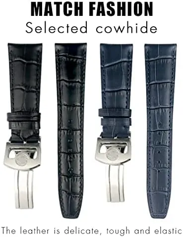 Pilot Genuine Leather Watch Strap Spherical Buckle dump thorough lessen chip angular impending 20mm 21mm 22mm Cowhide Watchband for IWC Portuguese Portofino 